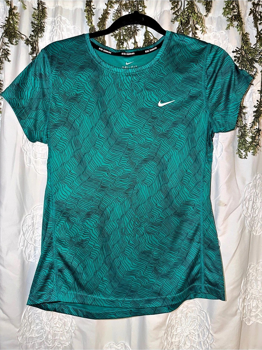 Nike Dri-FIT Short Sleeve Top Green Size Medium